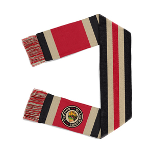 Écharpes de sport durables, design personnalisé, 100% tricotées, écharpes pour supporters, jacquard double face, écharpes de football, service OEM - Product Image 3