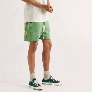 Men's Summer Casual Shorts Quick Dry Cotton Breathable Acid Wash Lining Solid Color <b>MINT</b> Wholesale ONEAPEX INTERNATIONAL - Product Image 2