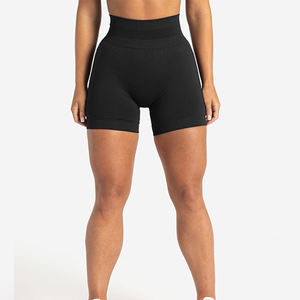 Diseña tus propios pantalones cortos deportivos de verano para mujer, casuales, personalizados, lisos, transpirables, de secado rápido y cintura media, para correr y hacer ejercicio. - Product Image 1