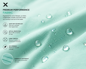 Short de bain pour femme X Sports City, couleur unie, avec cordon de serrage, respirant, séchage rapide, tricoté, coupe régulière, 100% coton, OEM/ODM - Product Image 4