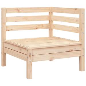 Sofá Modular de Jardín de 2 Plazas en Madera de Pino Natural Sólida, Producto Duradero y Ecológico - Product Image 5