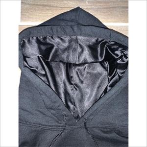 AZBAA INDUSTRIES Mens <b>Plain</b> Blank Hoodies With Satin Hood <b>Hoodie</b> - Product Image 3