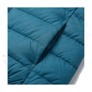 Hooded Quilted Waterproof <b>Bubble</b> Jacket Black Full Sleeve Winter Windproof Cotton Shell Knitted Fabric Polyester Filling Stand - Product Image 5