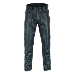Versatile Men Leather <b>Pants</b> Comfortable Straight Leg Design For Riding Fashion Daily Wear And Outdoor Use - Product Image 1