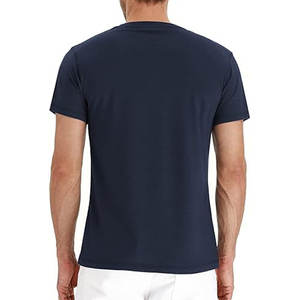 T-shirts Henley à manches courtes en coton de haute qualité, coupe classique, col rond respirant - Product Image 5
