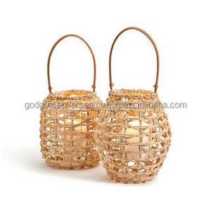 Handmade Wooden Candle Holder <b>Lantern</b> <b>Set</b> Unique Christmas Accessory for Stylish Home Decor from India - Product Image 4