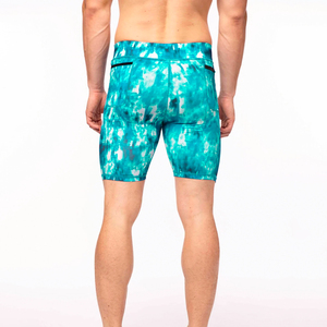 Pantalones Cortos de Compresión de Punto Sólido para Hombre, Casuales, de Secado Rápido, Transpirables, con Cintura Elástica y Estampado, para Gimnasio, Correr, Yoga - Product Image 3