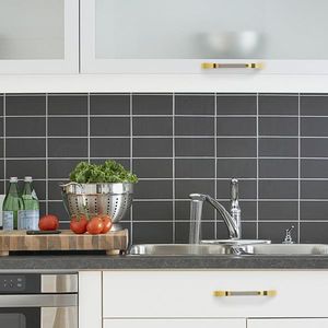 Maniglie per mobili da cucina in lega di zinco stile moderno rustico, pomelli a barra per cassetti, finitura nichel spazzolato per armadi e ferramenta per palestre - Product Image 4