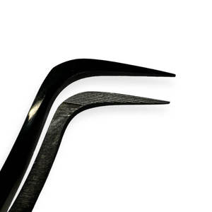 Stainless Steel <b>Eyelash</b> Tweezers with Smooth Precision Tip 10mm Length Protective Case for Detailed <b>Application</b> - Product Image 5