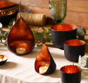 Black Copper Tealight Candle Holder Handmade Metal Candle <b>Stand</b> for Table Centerpiece Home Decor Wholesale - Product Image 5