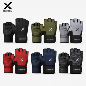 Gants de musculation personnalisés pour hommes, gants de fitness pour la salle de sport, gants d'entraînement, OEM ODM, étiquette privée, respirants, rembourrés, avec grip - Product Image 1