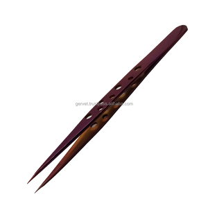 Pince à épiler professionnelle pour extensions de cils, droite, à pointe fine, pour une préhension et un isolation précisés, pince à épiler pour cils volumineux - Product Image 4