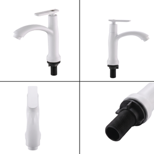 Robinet de lavabo en gros, blanc, en plastique ABS, avec levier, pour salle de bain, robinet simple eau froide, Lavabo VN129-T5 KSN Vietnam - Product Image 3
