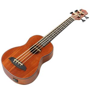 Ukelele bajo de 30 pulgadas con ecualizador, cuerpo de caoba y accesorios: altavoz, funda de algodón, capo, correa, púas (3), llave de ajuste. - Product Image 3