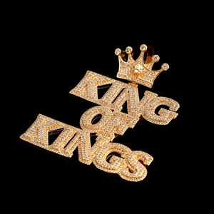Bijou en or fin le plus vendu : Lettre Moissanite Diamant Hip Hop entièrement sertie, magnifique et élégante, le cadeau idéal pour homme - Product Image 3