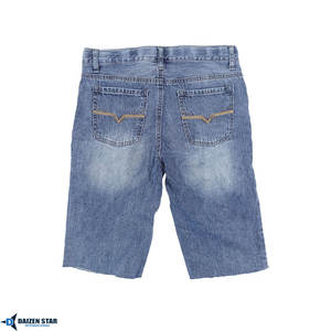 กางเกงยีนส์สีอ่อนเอวกลางปักลายระบายอากาศได้ดีเป็นมิตรกับสิ่งแวดล้อมแห้งเร็วซิปกระดุมสไตล์สตรีทแวร์ฤดูร้อนฤดูใบไม้ผลิลำลองคาร์โก้ - Product Image 2