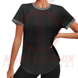Camisetas de gimnasio de manga corta para mujer al mejor precio, proveedor directo de fábrica, ropa de calle, camiseta de gimnasio elegante para mujer adulta - Product Image 3