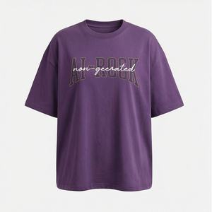 T-shirt surdimensionné pour femme en coton, imprimé DTF ou sérigraphié, pour usage mode ou promotionnel, respirant, décontracté, idéal pour l'été - Product Image 1