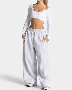 Pantalones Deportivos de Mujer, Estilo Jogger, Corte Holgado, Tela Suave de Algodón y Felpa, Diseño Personalizado OEM, Nueva Moda - Product Image 3