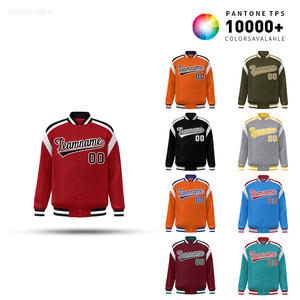 High Quality Custom Made Shoulder Striped Varsity <b>Jackets</b> for Leisure and Baseball Teams - Product Image 1