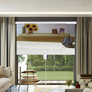 Được Xây Dựng Trong Điện Tùy Chỉnh Rèm Cửa Sổ In Mô Hình Trang Trí Lọc Ánh Sáng Con Lăn Bóng Làm Vải Làm Đài Loan - Product Image 4