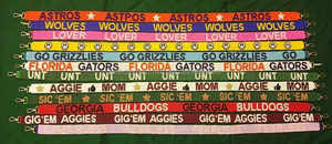 Modern Hotty Toddy Fight Tigers Go Blue Roll Tide Go Noles Beaded Bag <b>Strap</b> Handmade Embroidery Purse Belt <b>Crossbody</b> - Product Image 6