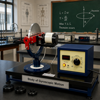 Motorised Gyroscope Apparatus | Variable Speed Gyroscopic Precession Equipment | Torque Demonstration Laboratory Instrument