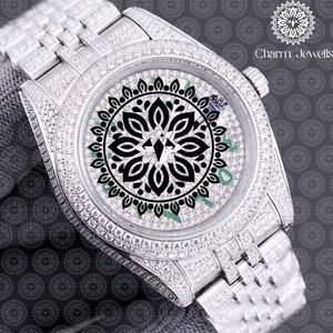Reloj de Cuarzo Analógico Charm Jewells para Mujer, con Bisel de Diamantes, Acero Inoxidable, Caja Redonda de 38 mm, Estilo de Lujo, Cierre Plegable - Product Image 6