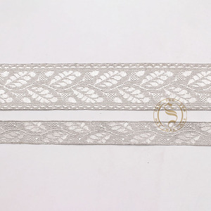 Garniture en dentelle tressée soyeuse motif feuille de chêne dorée, style simple et élégant, pour uniformes - Product Image 6