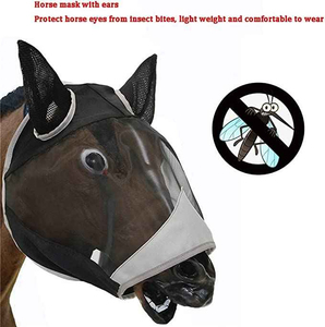Máscara Antimoscas Premium Personalizable para Caballos con Malla Transpirable, Protección de Orejas Ajustable y Duradera, Equipo para el Cuidado Equino, Ajuste Cómodo - Product Image 4