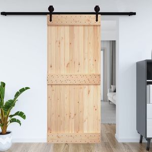 NARVIK 39.4 porta del fienile in legno massello di pino "x 82.7" bella porta artigianale - Product Image 1