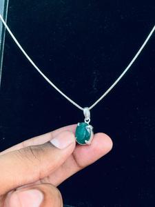 Wholesale AAA Quality Best price <b>Necklace</b> for Women Terdrop Shape Green Zaid Anniversary <b>Necklace</b> With Snake <b>Chain</b> - Product Image 1