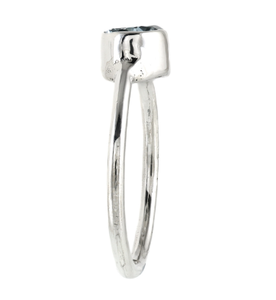 Anillo de Plata 925 con Topacio Azul, Engaste de Bisel, Minimalista, con Piedra Preciosa, para Uso Diario de Mujer - Product Image 2