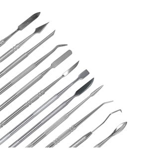 Kit d'instruments chirurgicaux dentaires professionnels en acier inoxydable en gros, outils de sculpture de cire personnalisables à alimentation manuelle - Product Image 2
