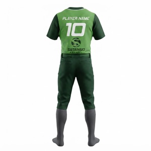 Conjunto de Uniforme de Béisbol Personalizado para Equipos Juveniles y Adultos, Jersey con Botones, Pantalones, Nombre, Número, Logotipo, Sublimación Completa, MOQ Bajo - Product Image 6