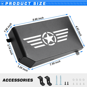 Accessoire de rangement pour Jeep Wrangler JL 2018-2023 JL JLU 4XE Rubicon Sport Sahara Gladiator JT, poche de porte avant en métal, organisateur de voiture - Product Image 4
