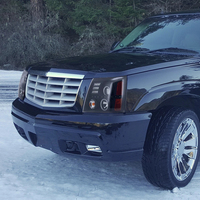 Projecteurs LED Halo noirs pour Cadillac Escalade 2002-2006, lampes L+R