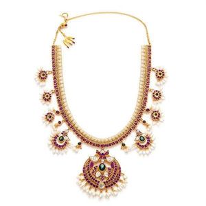 Guttupuslu Pearl Style Bridal Earring Set-Rhodium Plated Zircon Jewelry - Product Image 2