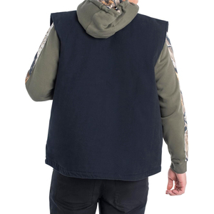 Weekend Wear Relaxed Men Casual Canvas <b>Vest</b> Loose Fit Comfortable Sleeveless <b>Vest</b> Custom Logo Easy Wear Outerwear for Men - Product Image 6