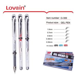 Penna Gel di grande capacità da 0.5mm con inchiostro multicolore blu e rosso in plastica per esami d'ufficio forniture di cancelleria - Product Image 1