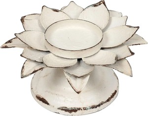 Candelabro Decorativo de Estilo Antiguo con Forma de Flor Blanca, Adorno Decorativo para el Hogar, Diseño Duradero - Product Image 6