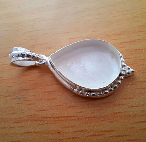 Venta al por mayor: Nuevo engaste de copa de gota de agua de plata de ley 925 maciza para colgante, estilo clásico, joyería fina para mujer. - Product Image 2