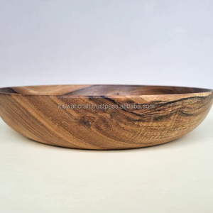 Handcrafted <b>Walnut</b> Wood Bowl for Kitchen Decor and <b>Table</b> Serving - Product Image 1