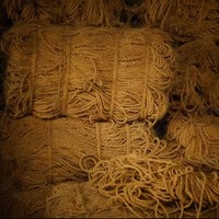 Bloc de fil de coco à 2 plis en fibre de coco |   Fil de coco biodégradable écologique brun foncé pour la culture des plantes et l'utilisation en jardinage