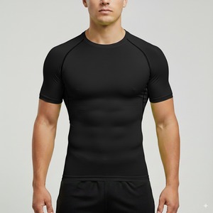 <b>Men</b>’s <b>Compression</b> <b>Shirt</b> <b>for</b> Workout and Gym Athletic Performance Fit Training <b>Shirt</b> <b>for</b> Running Fitness Sports Exercise - Product Image 3