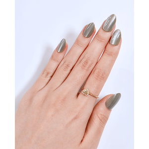 Faux ongles à presser Gunmetal Almond, taille moyenne, en ABS, avec estampage métallique noir et or, perles 3D, design personnalisé, vente en gros - Product Image 6