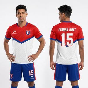 Tenue de football pour jeunes et adultes, impression numérique, respirante, coupe athlétique, ensemble de vêtements de sport, tenue d'entraînement - Product Image 1