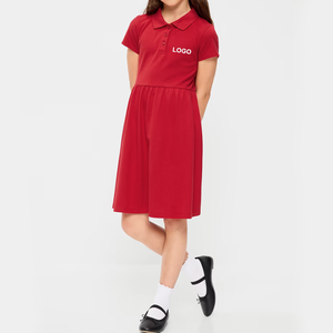 ชุดนักเรียนหญิงสีแดงแบบมีปก แขนเสื้อแบบพิเศษสำหรับนักเรียน - Product Image 2