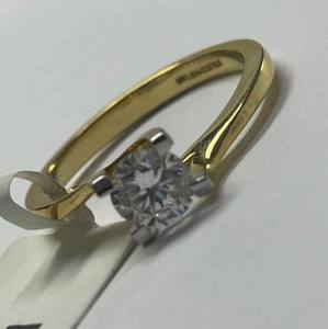 Anillo de diamantes redondos de 0.63 ct de primera calidad, oro amarillo de 18k, cultivado en laboratorio, certificado por IGI, anillo de aniversario único para ella. - Product Image 6