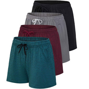 Pantalones Cortos Deportivos para Hombre, Color Sólido, Cintura Media, Tejido de Punto, Transpirables, de Secado Rápido, Gris, Rosa, Azul, Negro - Product Image 2